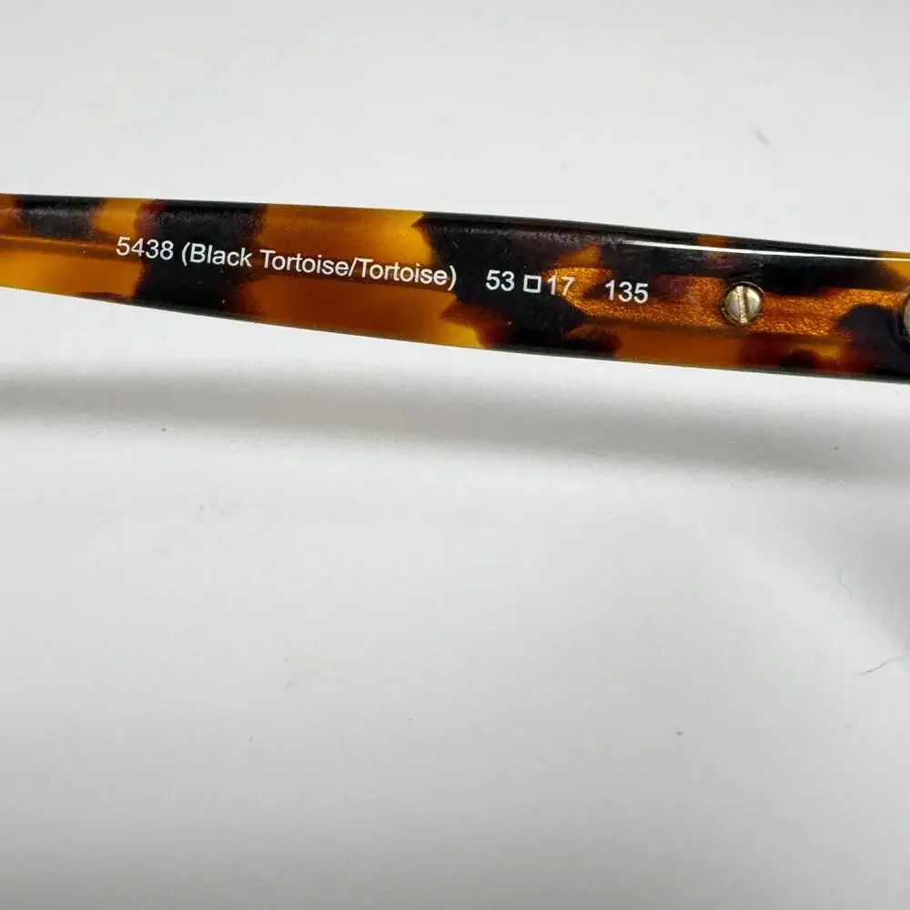 Coach HC 6065 5438 51-17-135 Black Tortoise Gold Full Rim Eyeglasses Frame 18195